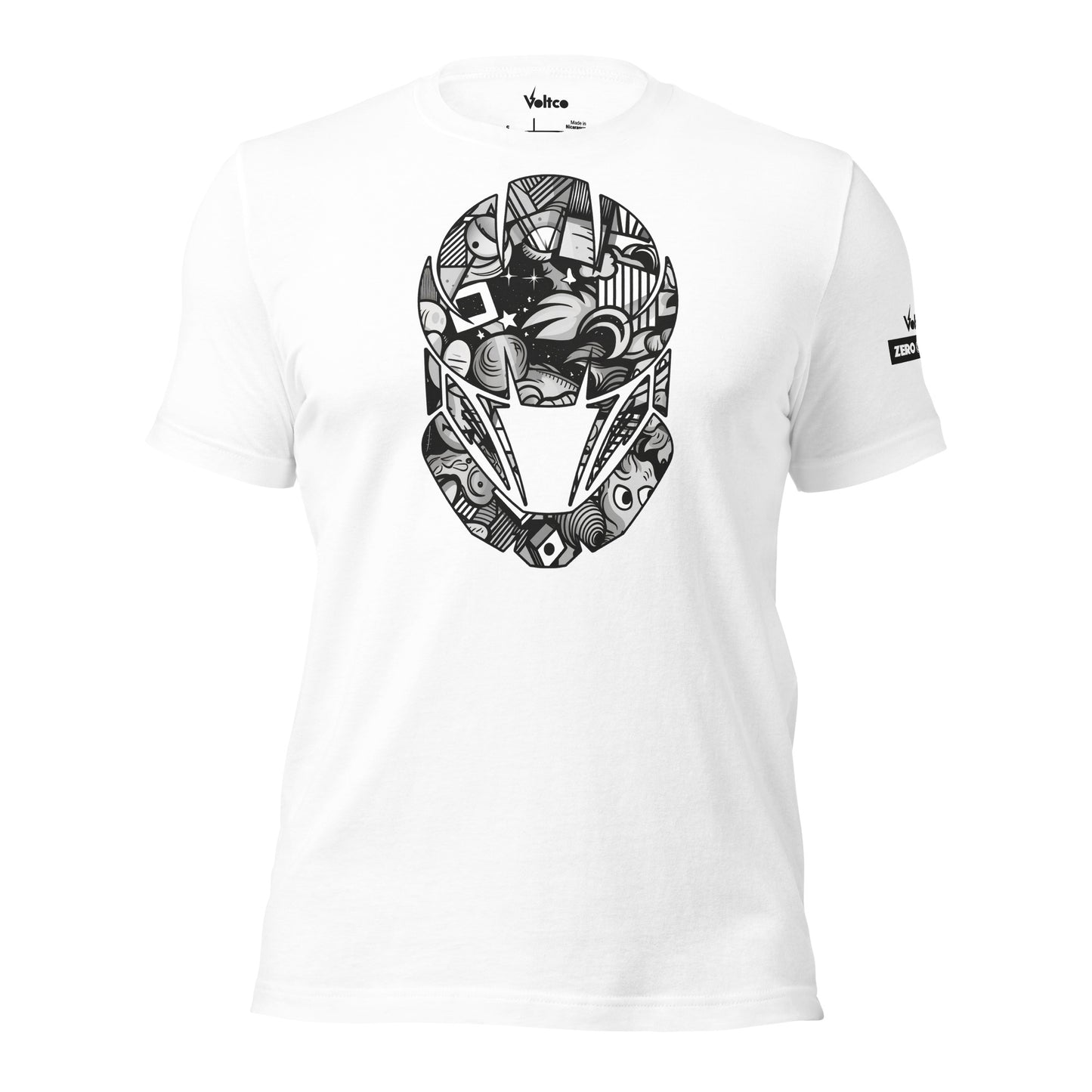 Naut Graffiti Pattern Logo Graphic Tee