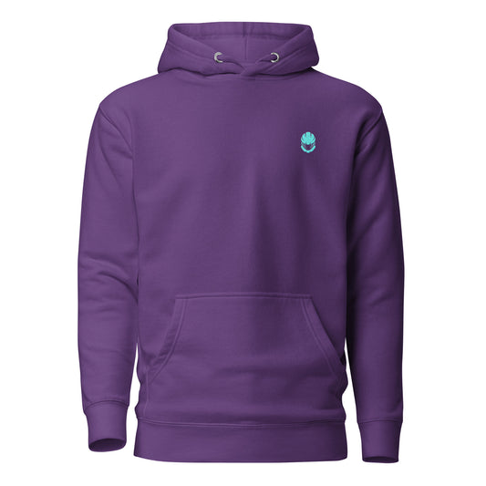 Nauts Embroidered Logo Hoodie Purple
