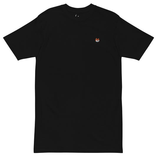 Famous Fox Federation Logo Embroidered Heavyweight Tee BLK