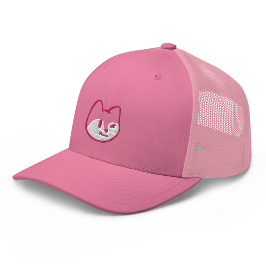 Famous Fox Federation Logo Trucker Hat Pink